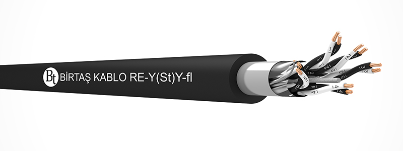 RE-Y(St)Y-fl 70 °C / 300 V Cu/PVC/OSCR/PVC